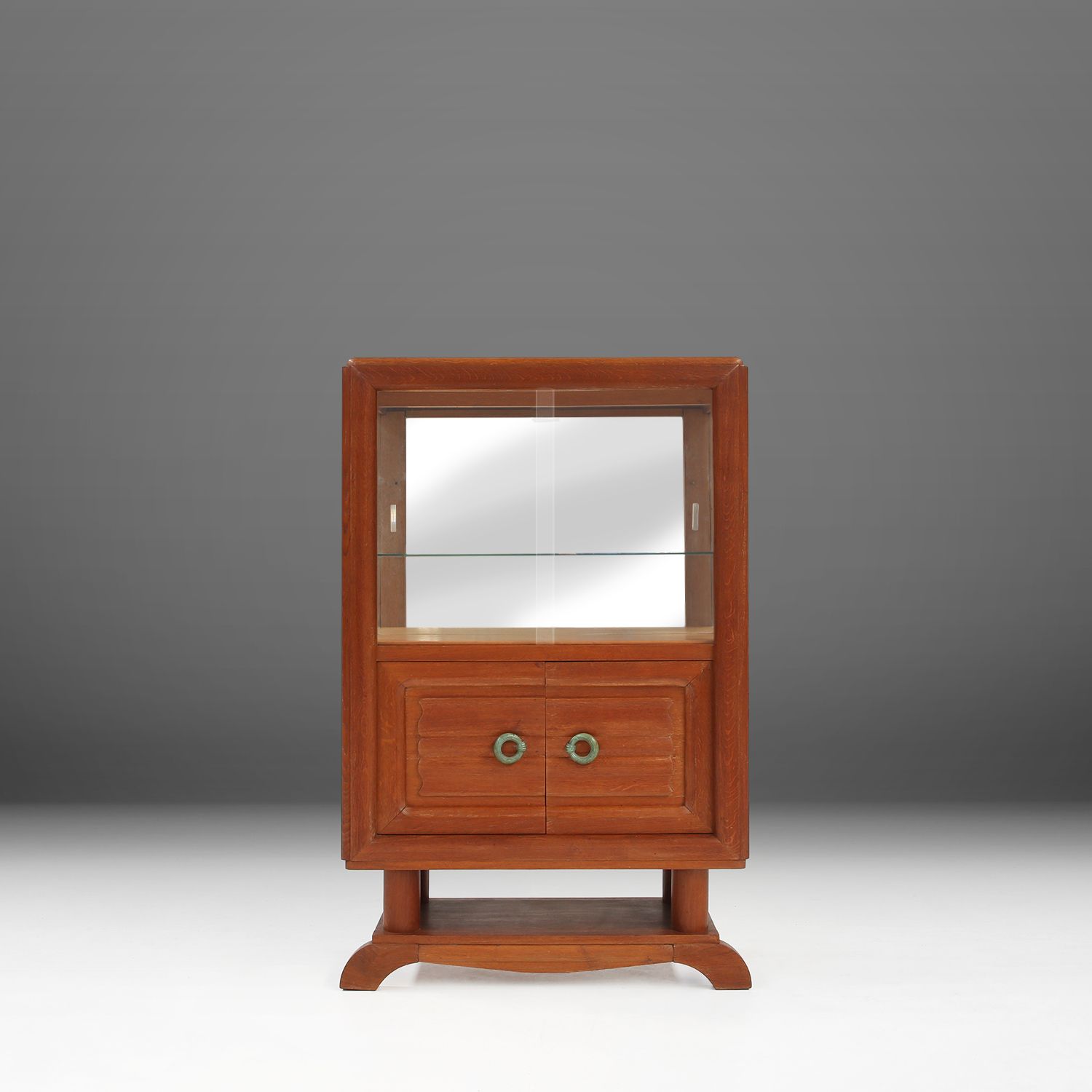 Art Deco Vitrine Cabinet Attributed to Gaston Poisson, France 1940s-img